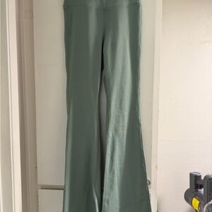 Yogalicious Lux Sage Green Flare Yoga Pants